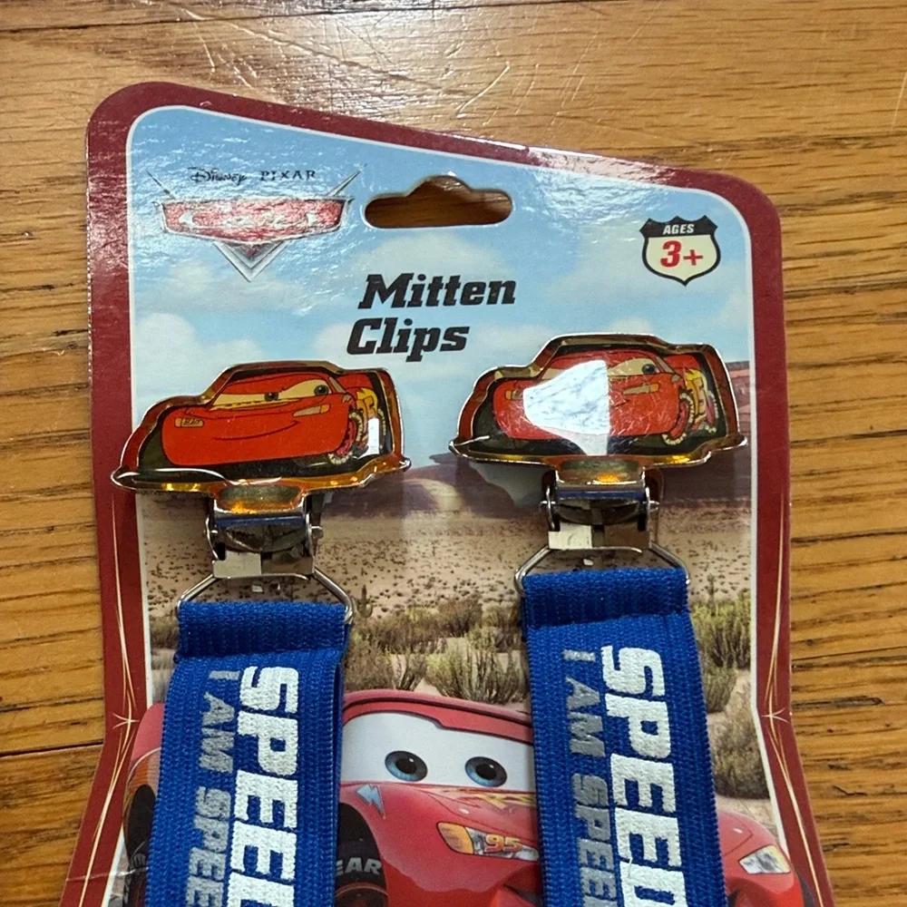 Cars Lightning McQueen Blue Mitten Clips 2 sets